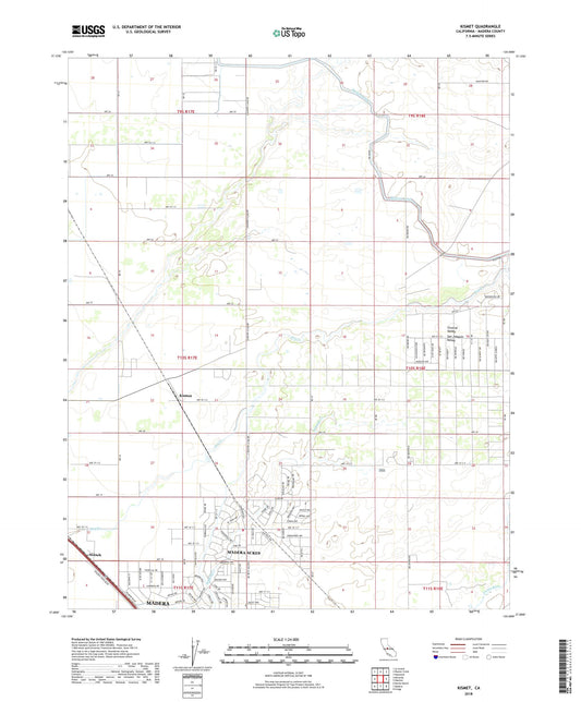 Kismet California US Topo Map Image