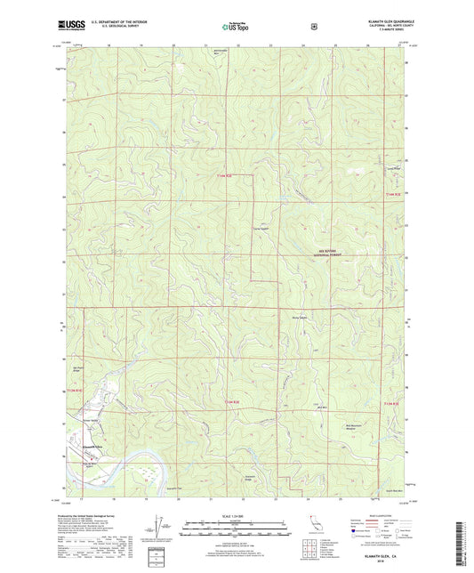 Klamath Glen California US Topo Map Image