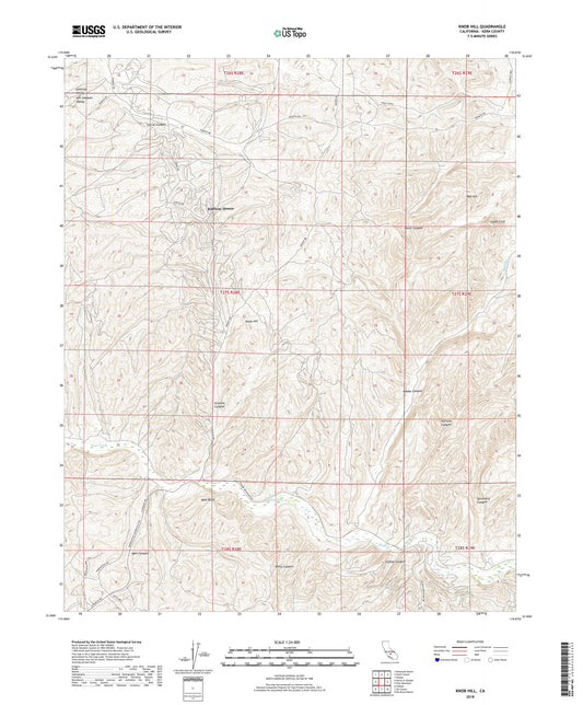 Knob Hill California US Topo Map Image