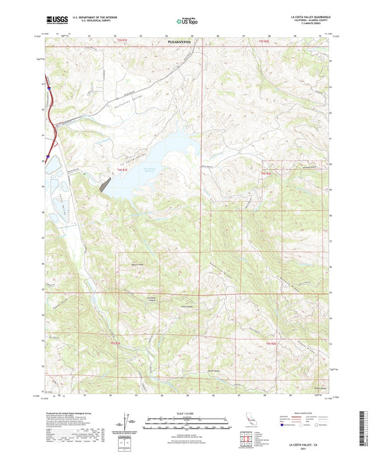 La Costa Valley California US Topo Map Image