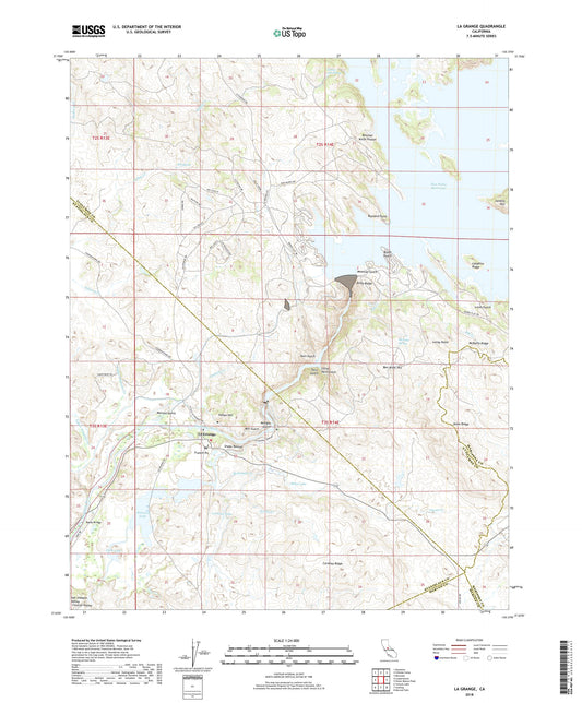 La Grange California US Topo Map Image