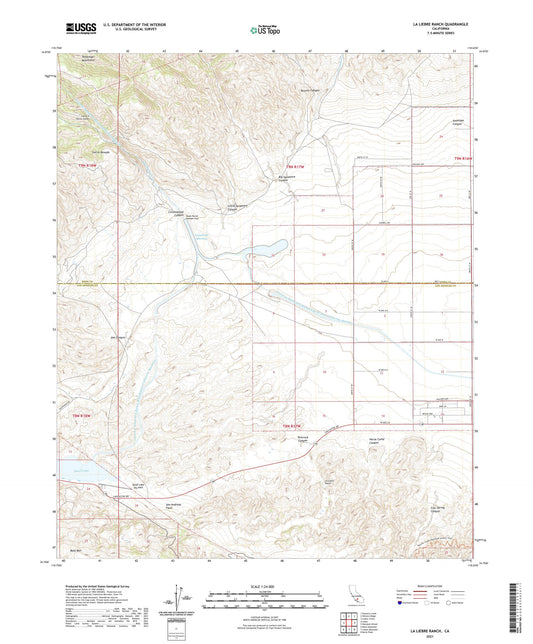 La Liebre Ranch California US Topo Map Image