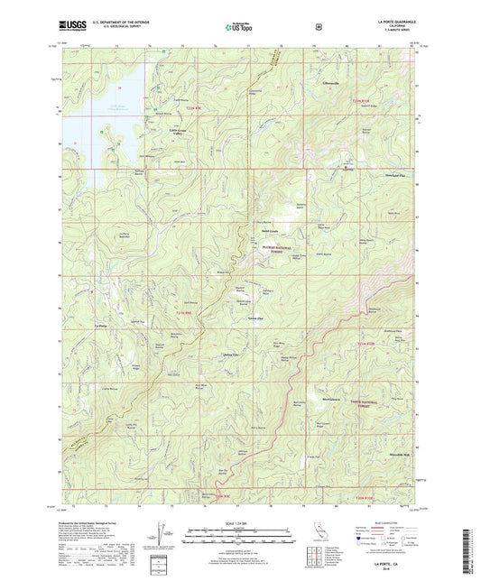 La Porte California US Topo Map Image
