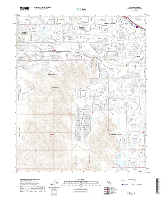La Quinta California US Topo Map Image