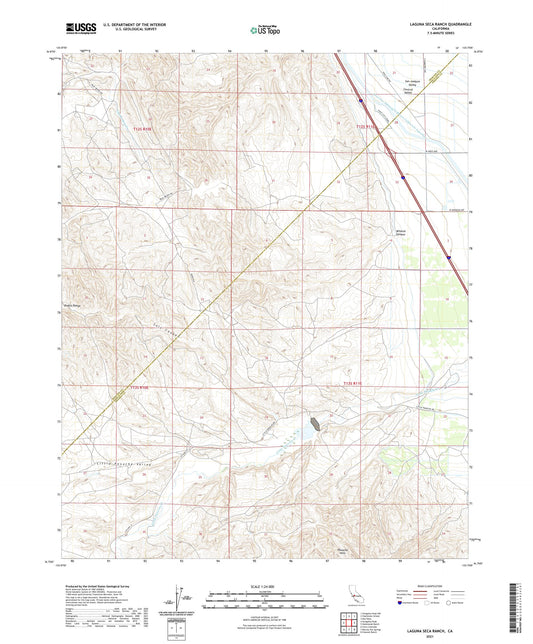 Laguna Seca Ranch California US Topo Map Image