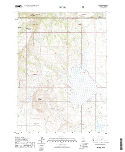 Lake Annie California US Topo Map Image