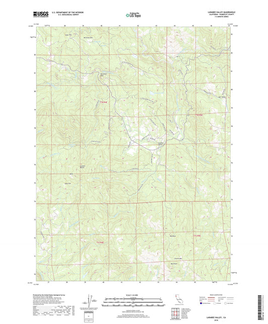 Larabee Valley California US Topo Map Image