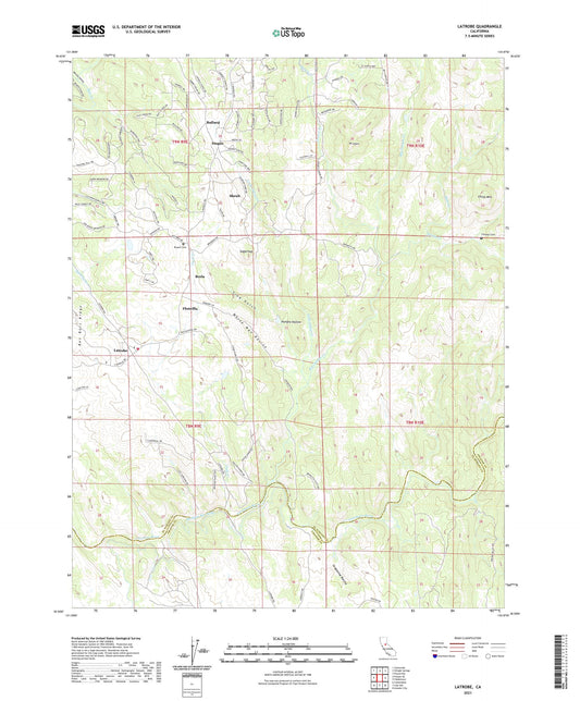 Latrobe California US Topo Map Image