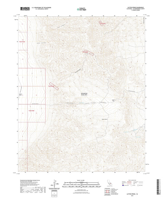 Layton Spring California US Topo Map Image
