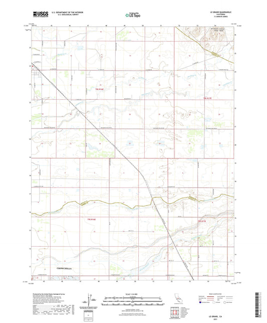 Le Grand California US Topo Map Image