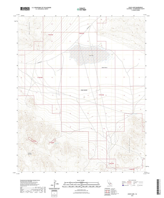 Leach Lake California US Topo Map Image