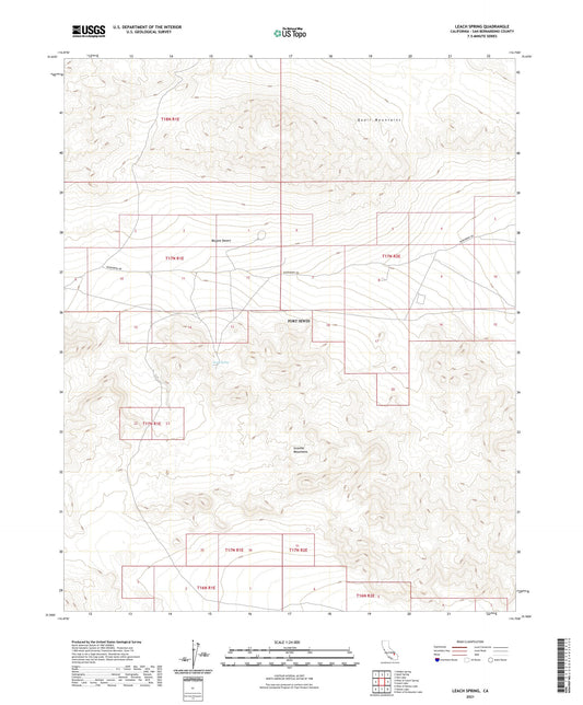 Leach Spring California US Topo Map Image