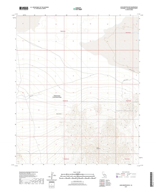 Lead Mountain NE California US Topo Map Image