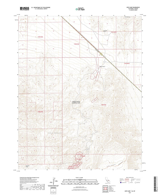 Lees Camp California US Topo Map Image