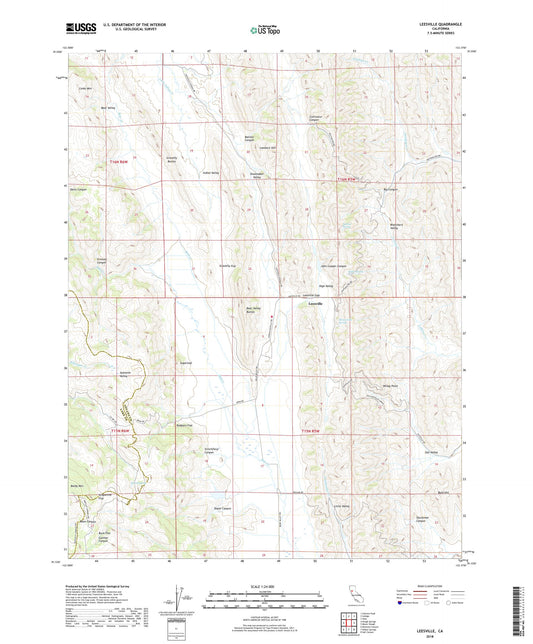 Leesville California US Topo Map Image