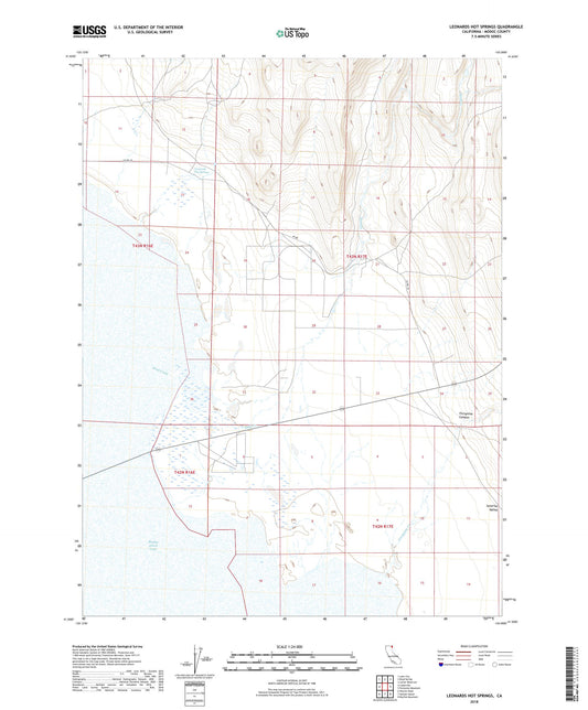 Leonards Hot Springs California US Topo Map Image