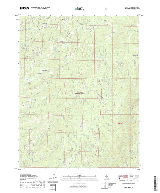 Liberty Hill California US Topo Map Image