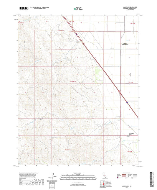 Lillis Ranch California US Topo Map Image