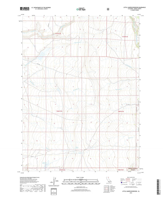 Little Juniper Reservoir California US Topo Map Image