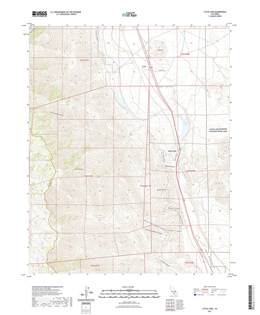 Little Lake California US Topo Map Image