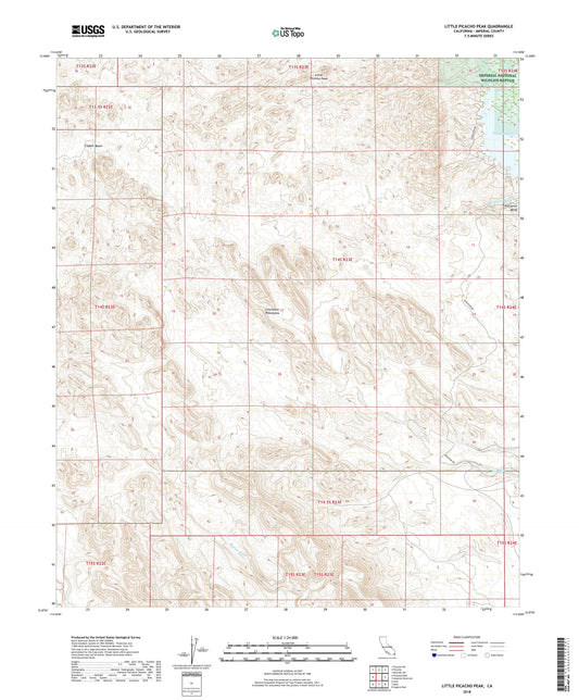 Little Picacho Peak California US Topo Map Image