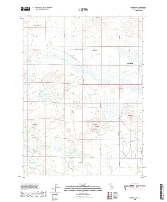 Little Shasta California US Topo Map Image
