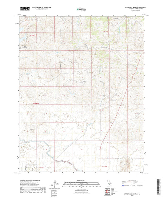 Little Table Mountain California US Topo Map Image