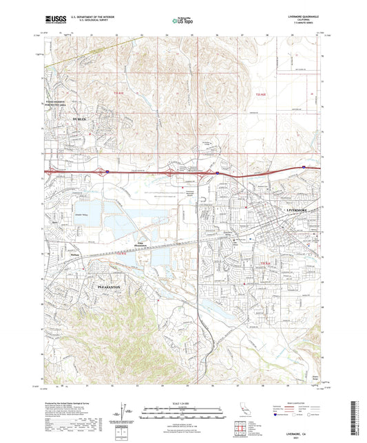 Livermore California US Topo Map Image