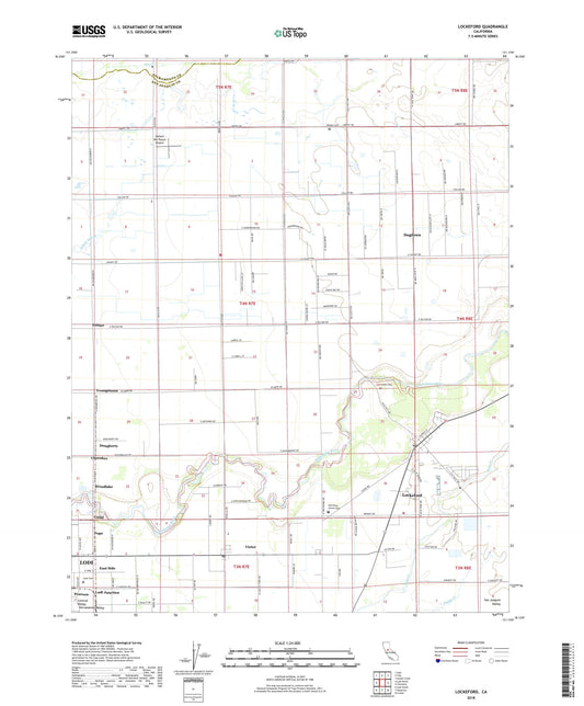 Lockeford California US Topo Map Image