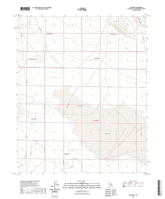 Lockhart California US Topo Map Image