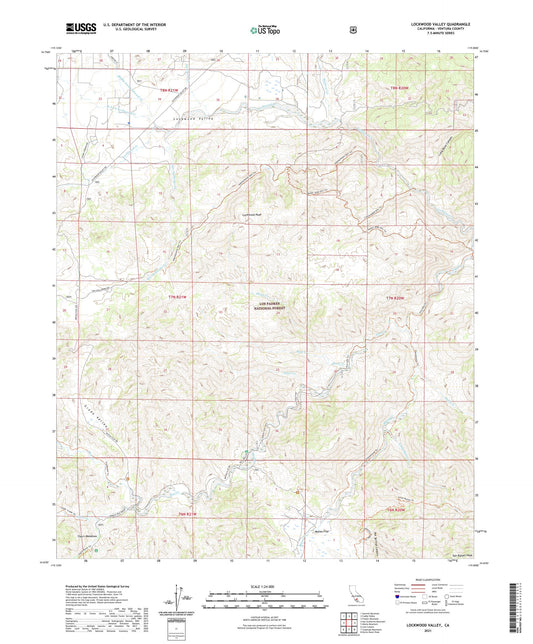 Lockwood Valley California US Topo Map Image