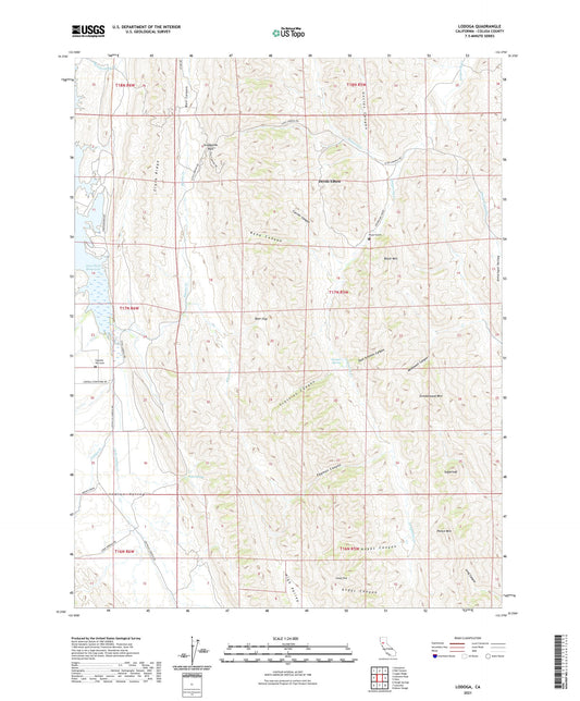 Lodoga California US Topo Map Image