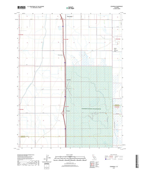 Logandale California US Topo Map Image