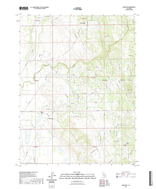 Loma Rica California US Topo Map Image