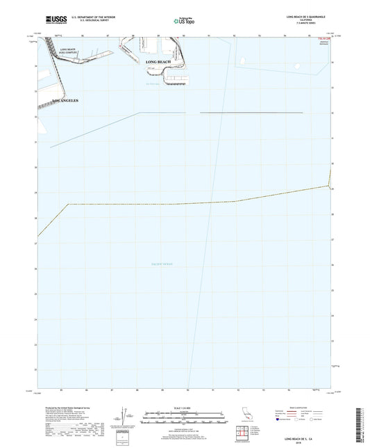 Long Beach OE S California US Topo Map Image