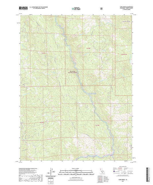 Long Ridge California US Topo Map Image