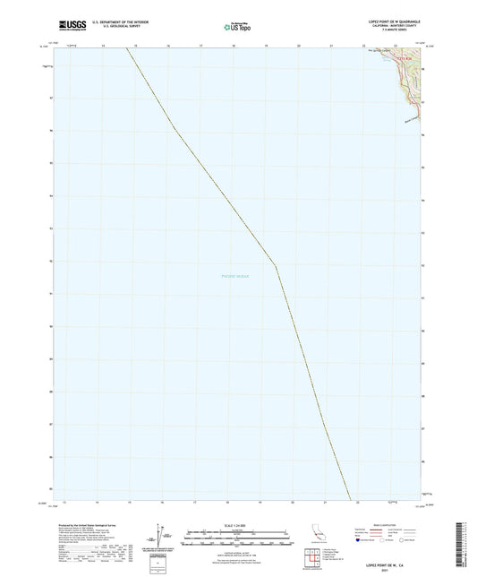 Lopez Point OE W California US Topo Map Image