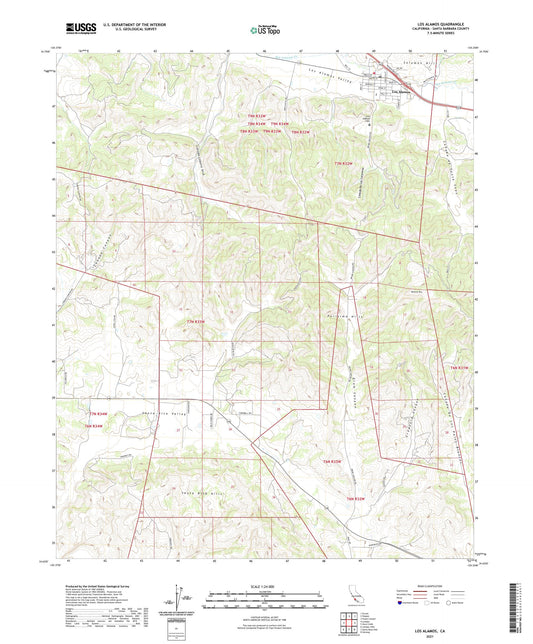Los Alamos California US Topo Map Image