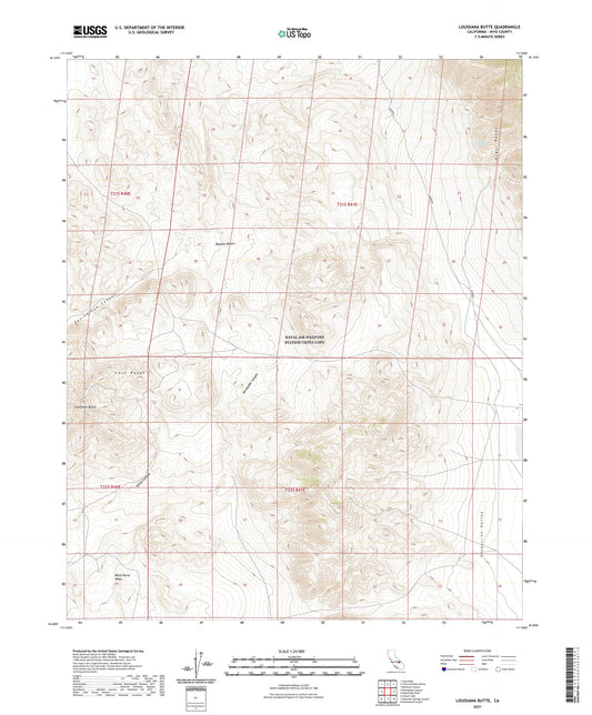 Louisiana Butte California US Topo Map Image