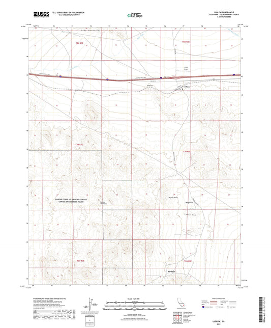 Ludlow California US Topo Map Image