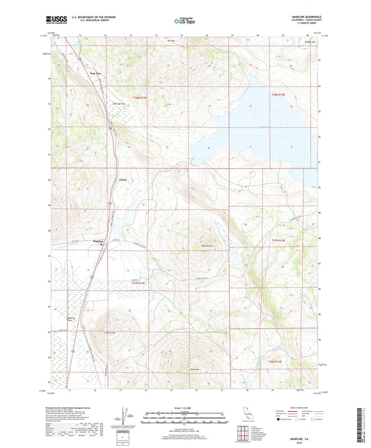Madeline California US Topo Map Image