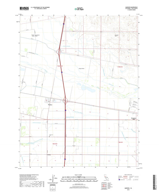 Madison California US Topo Map Image