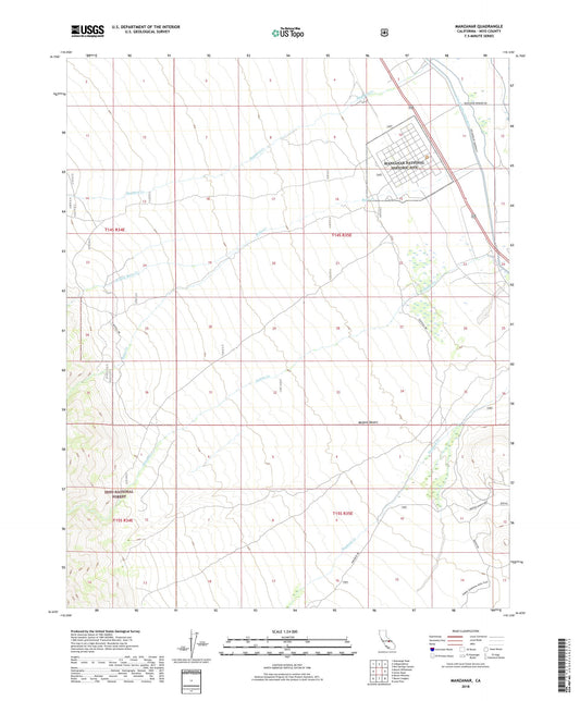 Manzanar California US Topo Map Image