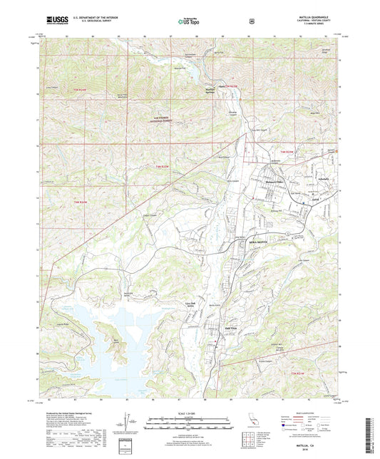 Matilija California US Topo Map Image