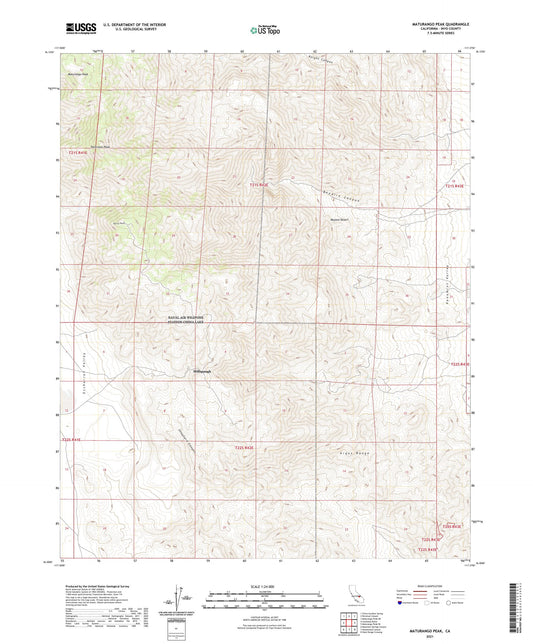 Maturango Peak California US Topo Map Image