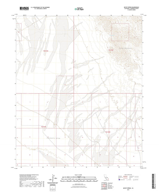 McCoy Spring California US Topo Map Image