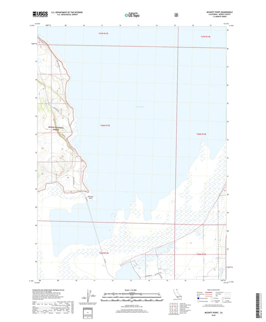 McGinty Point California US Topo Map Image