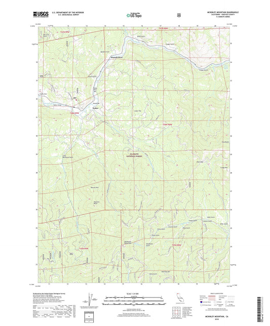 McKinley Mountain California US Topo Map Image
