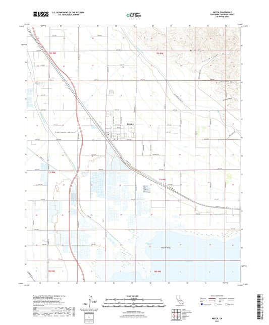 Mecca California US Topo Map Image