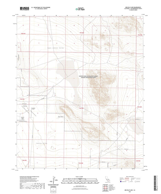 Melville Lake California US Topo Map Image